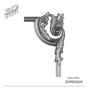 Pattern Frame Corner 3DP85002R