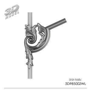 Desenli Çıta Köşe 3DP85002WL