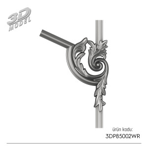Desenli Çıta Köşe 3DP85002WR