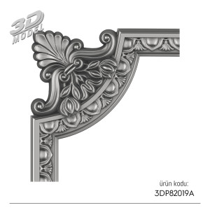 Pattern Frame Corner 3DP82019A