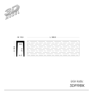 wood Beam 3DP1981K