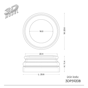 Column Base 3DP5920B