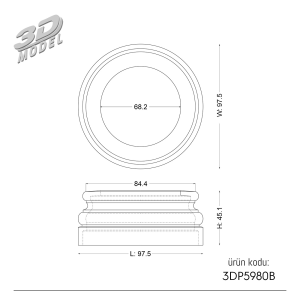 Column Base 3DP5980B
