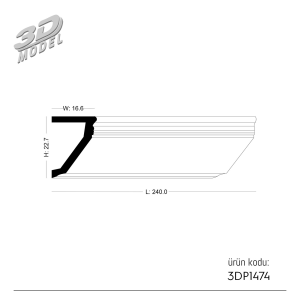 Jamb 3DP1474
