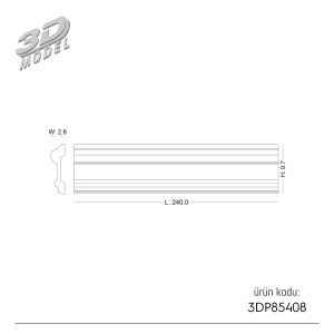 Bordür 3DP85408