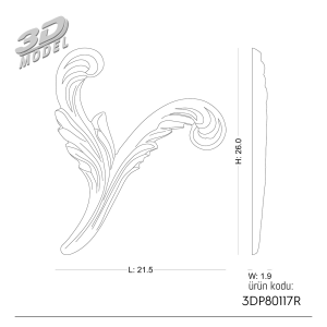 Süsleme  3DP80117R