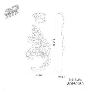 Süsleme  3DP80118R