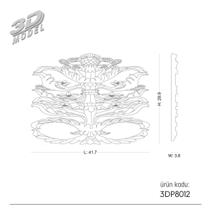 Süsleme  3DP8012