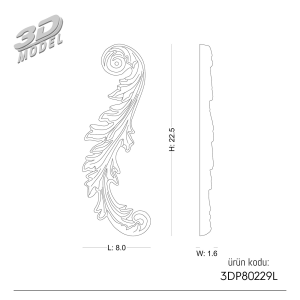 Süsleme  3DP80229L