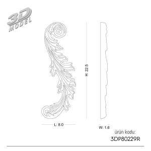 Süsleme  3DP80229R