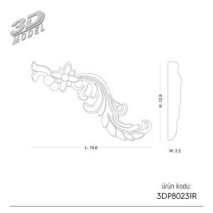 Süsleme  3DP80231R
