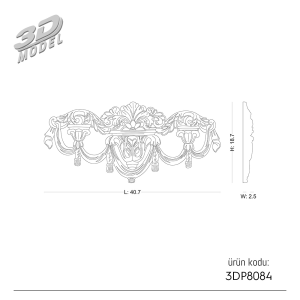 Ornament 3DP8084