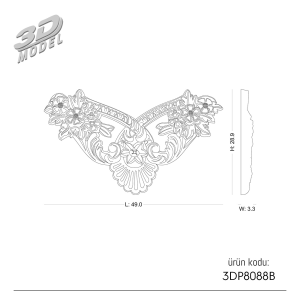 Ornament 3DP8088B