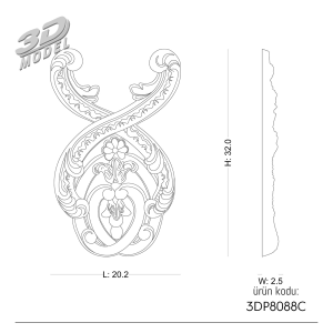 Ornament 3DP8088C
