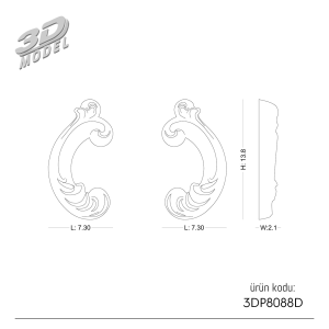 Ornament 3DP8088D