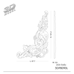 Ornament 3DP8090L