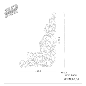 Ornament 3DP8090SL