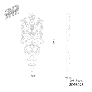 Ornament 3DP8098