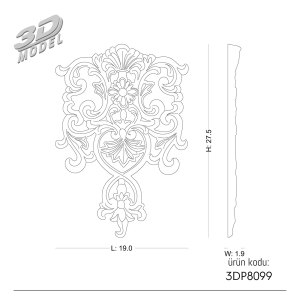 Ornament 3DP8099