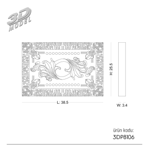 Ornament 3DP8106