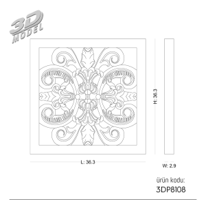 Ornament 3DP8108