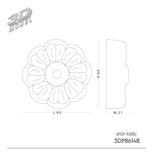 Ornament 3DP8614B