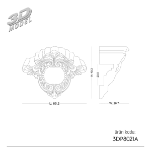 Jamb Ornament 3DP8021A