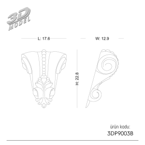 Jamb Ornament 3DP9003B